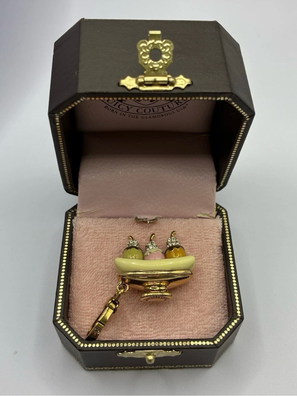 Juicy Couture Banana Split Sundae Charm w/Box